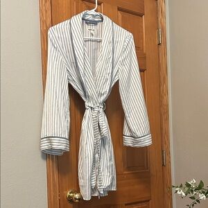 Striped Blue and White Robe